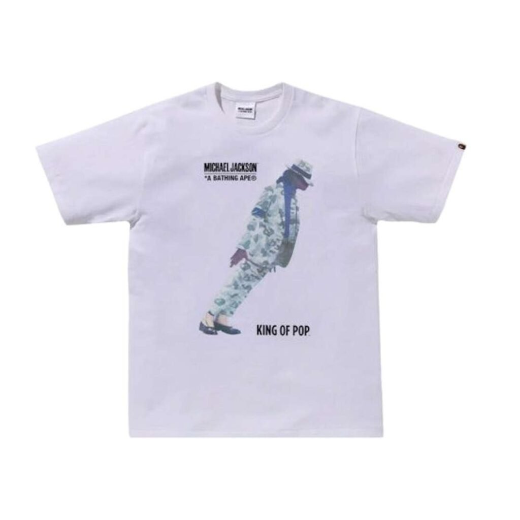 Bape x Michael Jackson Tee White graphic cotton T-shirt